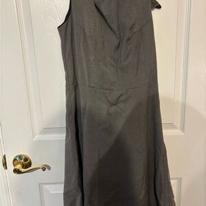 H&M Sleeveless Midi Dress in Charcoal Gray